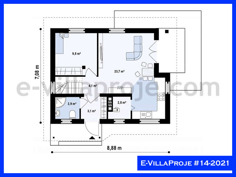 Model 14-2021 — 126 m², 2 storeys thumbnail 2