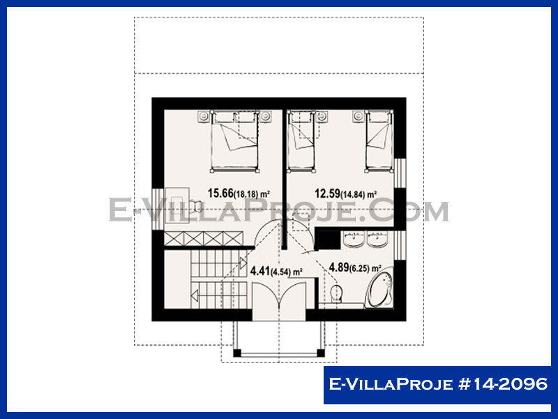 Model 14-2096 — 128 m², 2 storeys thumbnail 3