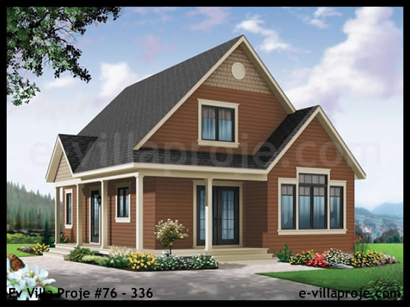 Model 76-336 — 128 m², 2 storeys - 76-336