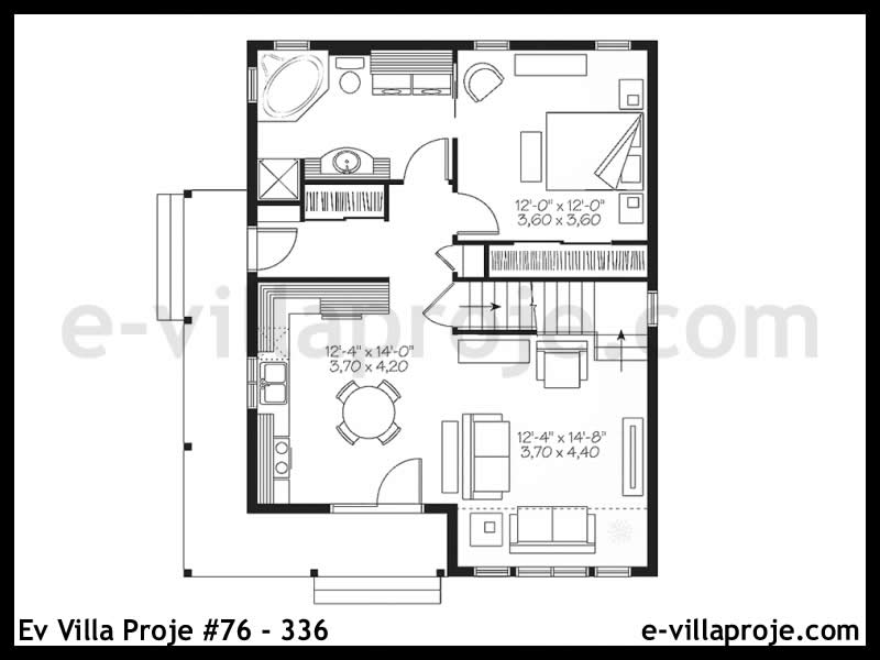Model 76-336 — 128 m², 2 storeys thumbnail 2