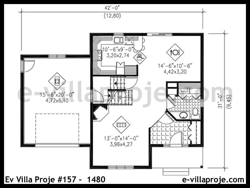 Model 157-1480 — 128 m², 2 storeys thumbnail 2