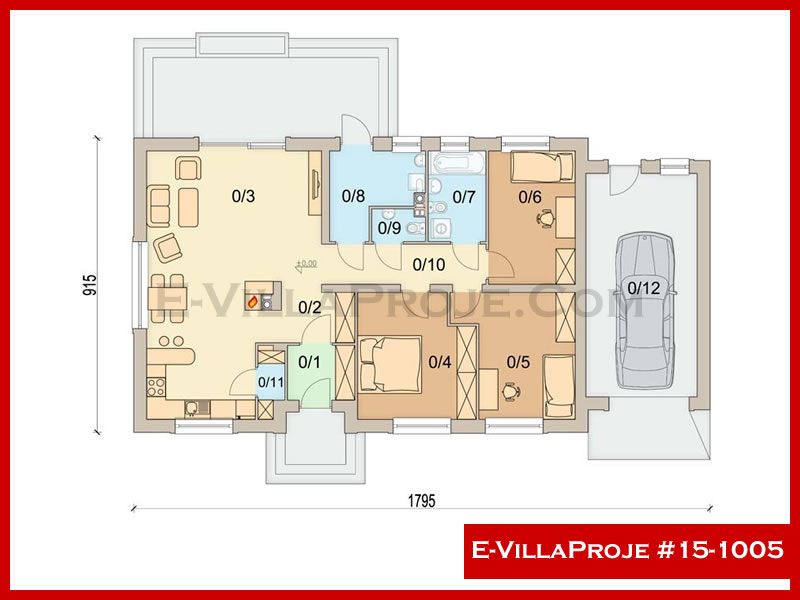 Model 15-1005 — 128 m², 1 storey thumbnail 2
