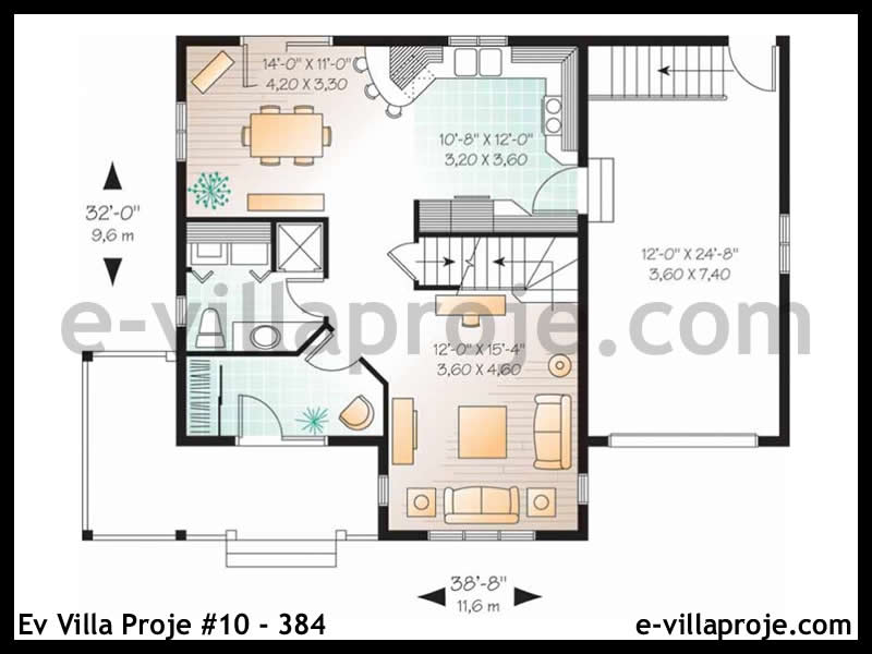 Model 10-384 — 129 m², 2 storeys thumbnail 2
