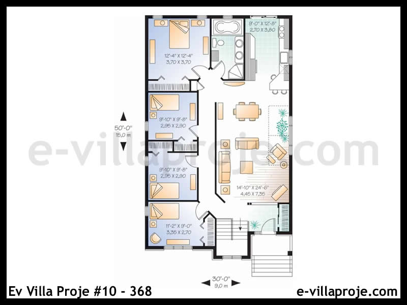 Model 10-368 — 129 m², 1 storey thumbnail 2