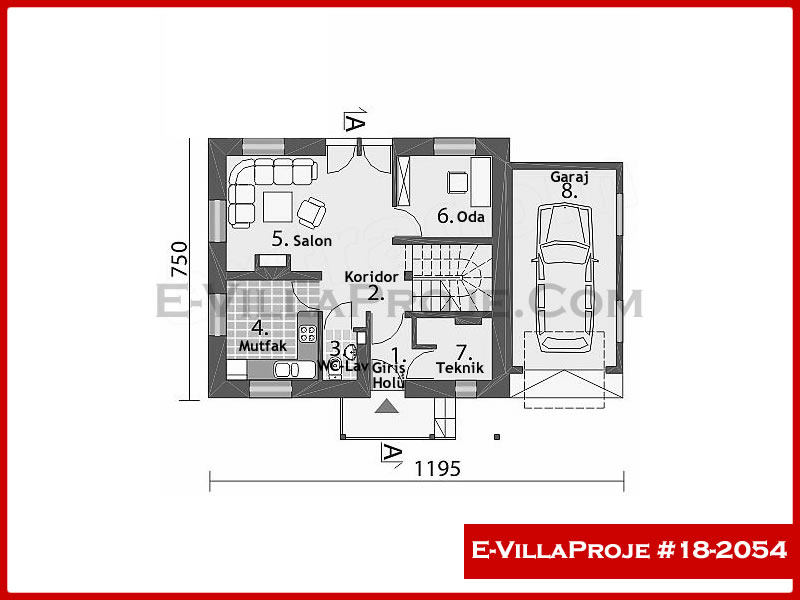 Model 18-2054 — 130 m², 2 storeys thumbnail 2
