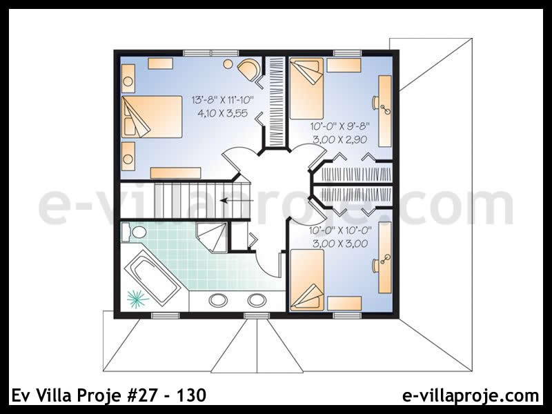 Model 27-130 — 130 m², 2 storeys thumbnail 3