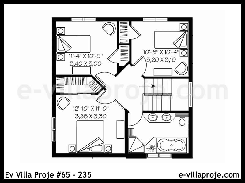 Model 65-235 — 130 m², 2 storeys thumbnail 3