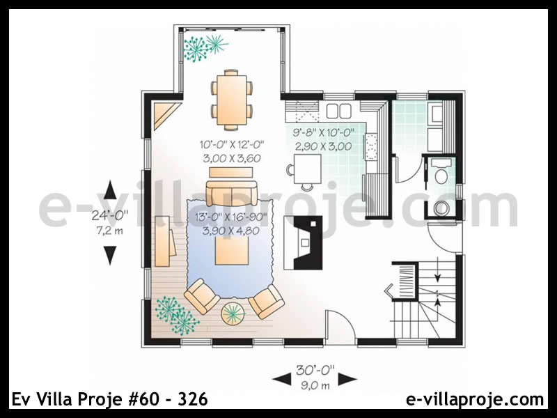 Model 60-326 — 130 m², 2 storeys thumbnail 2