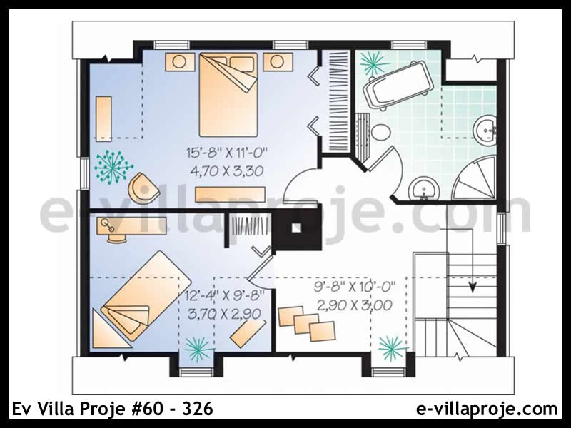 Model 60-326 — 130 m², 2 storeys thumbnail 3