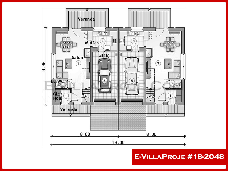 Model 18-2048 — 130 m², 2 storeys thumbnail 2