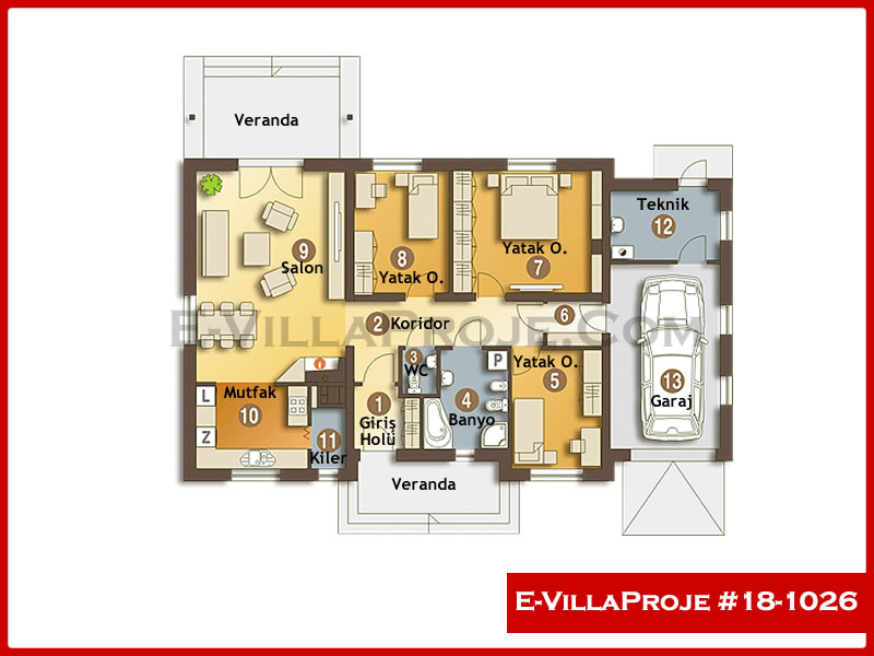 Model 18-1026 — 130 m², 1 storey thumbnail 2