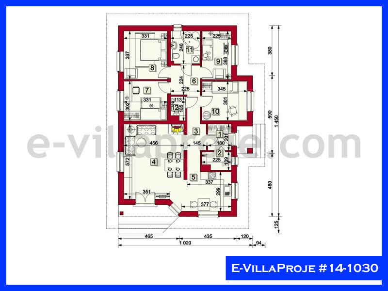Model 14-1030 — 130 m², 1 storey thumbnail 2