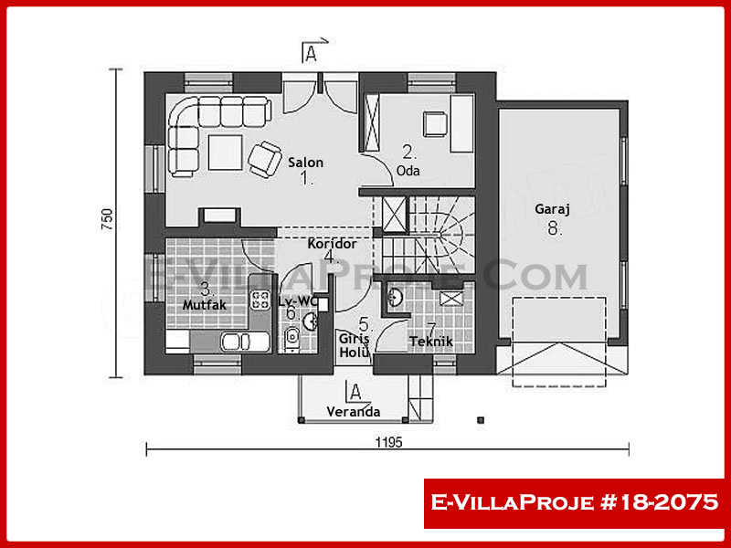 Model 18-2075 — 131 m², 2 storeys thumbnail 2