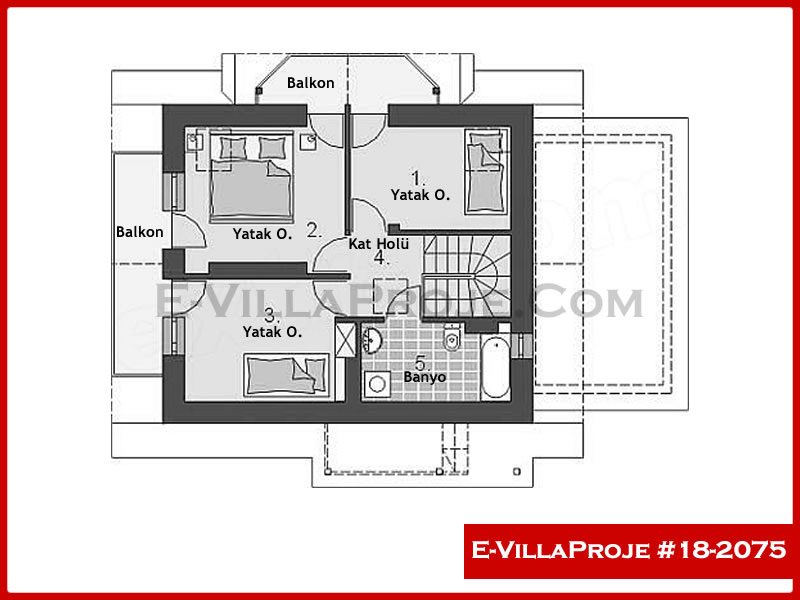 Model 18-2075 — 131 m², 2 storeys thumbnail 3