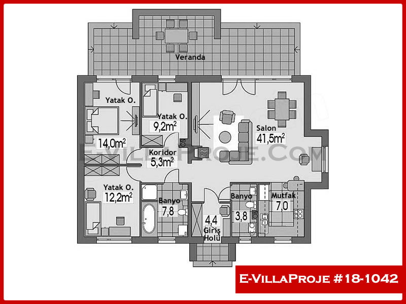 Model 18-1042 — 131 m², 1 storey thumbnail 2
