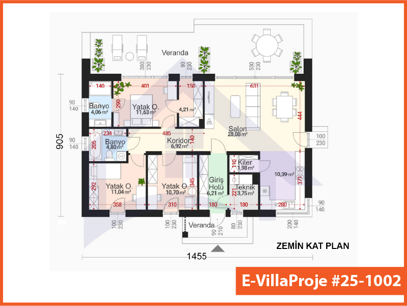 Model 25-1002 — 132 m², 1 storey thumbnail 2