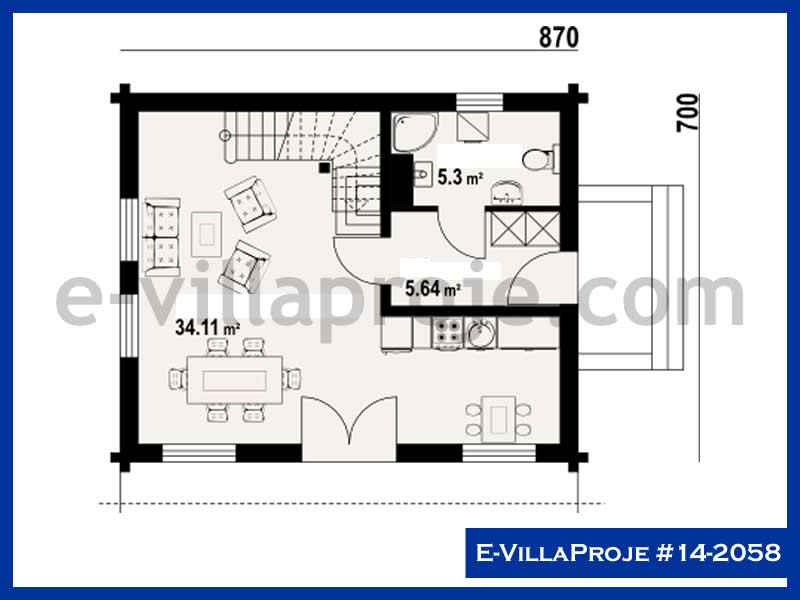 Model 14-2058 — 134 m², 2 storeys thumbnail 2