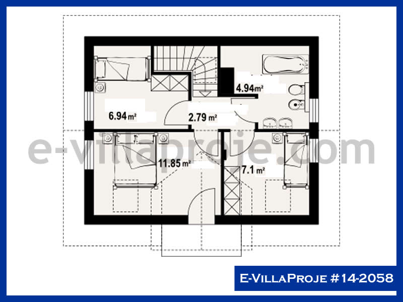 Model 14-2058 — 134 m², 2 storeys thumbnail 3