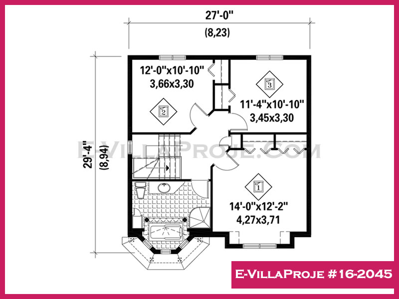 Model 16-2045 — 134 m², 2 storeys thumbnail 3