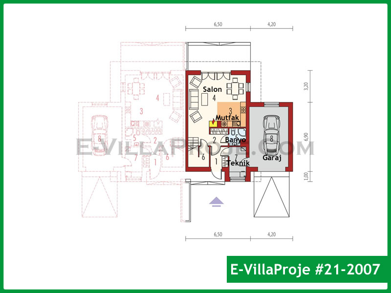 Model 21-2007 — 134 m², 2 storeys thumbnail 2