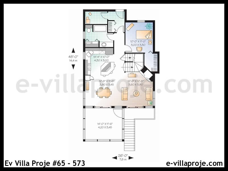 Model 65-573 — 134 m², 2 storeys thumbnail 2
