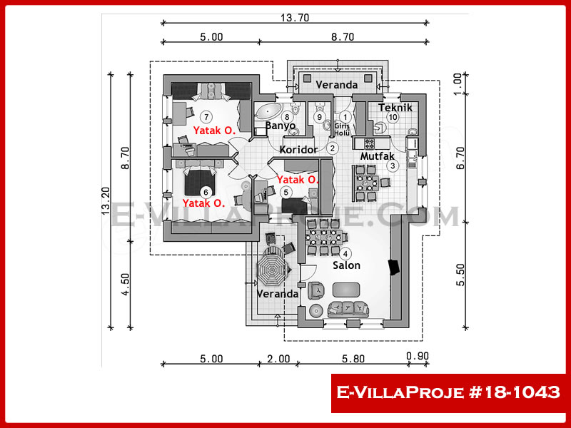 Model 18-1043 — 134 m², 1 storey thumbnail 2