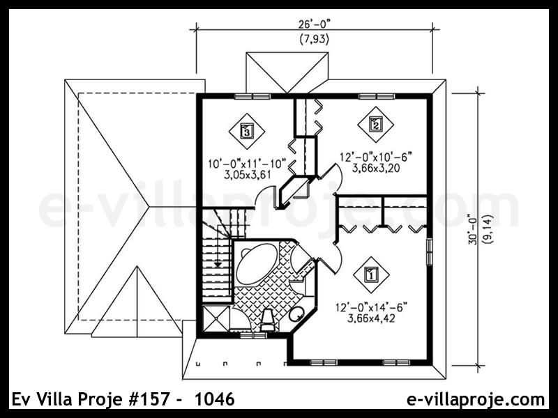 Model 157-1046 — 135 m², 2 storeys thumbnail 3