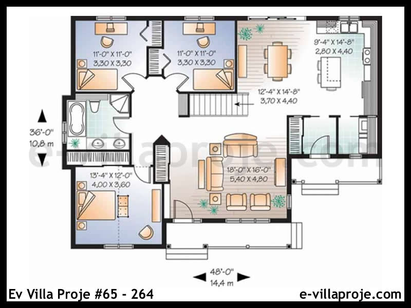 Model 65-264 — 135 m², 1 storey thumbnail 2