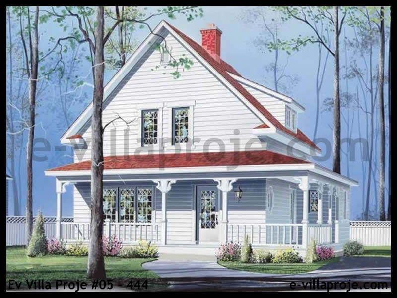 Model 05-444 — 136 m², 2 storeys - 05-444
