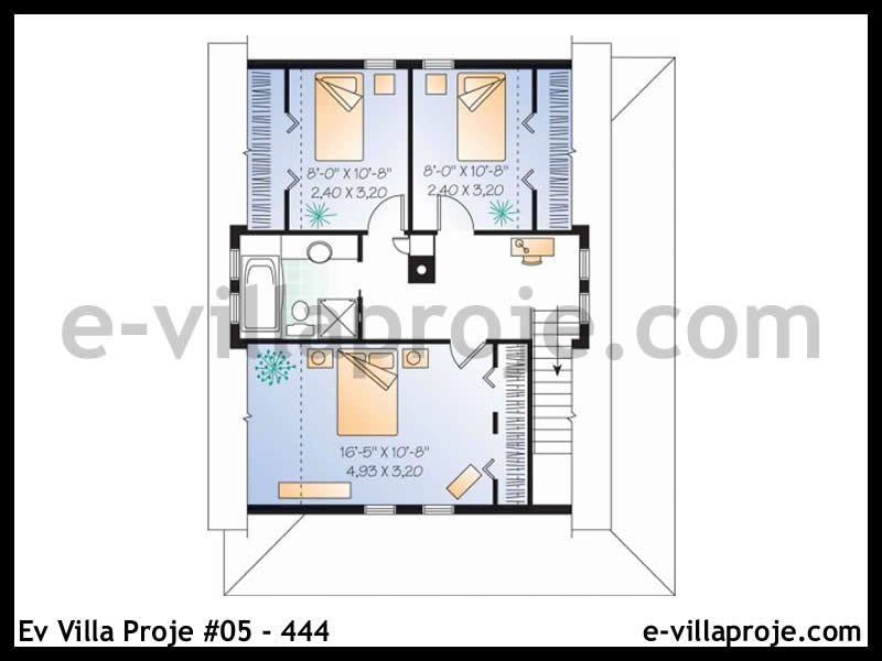 Model 05-444 — 136 m², 2 storeys thumbnail 3