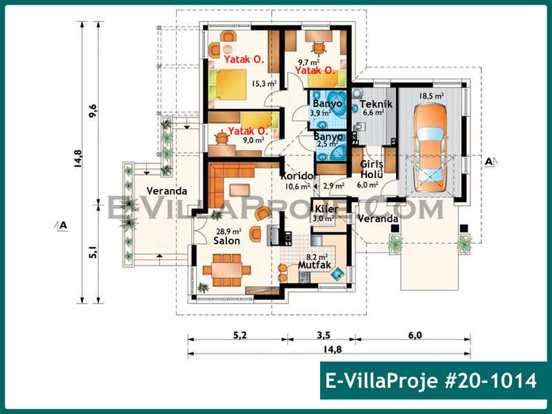 Model 20-1014 — 136 m², 1 storey thumbnail 2