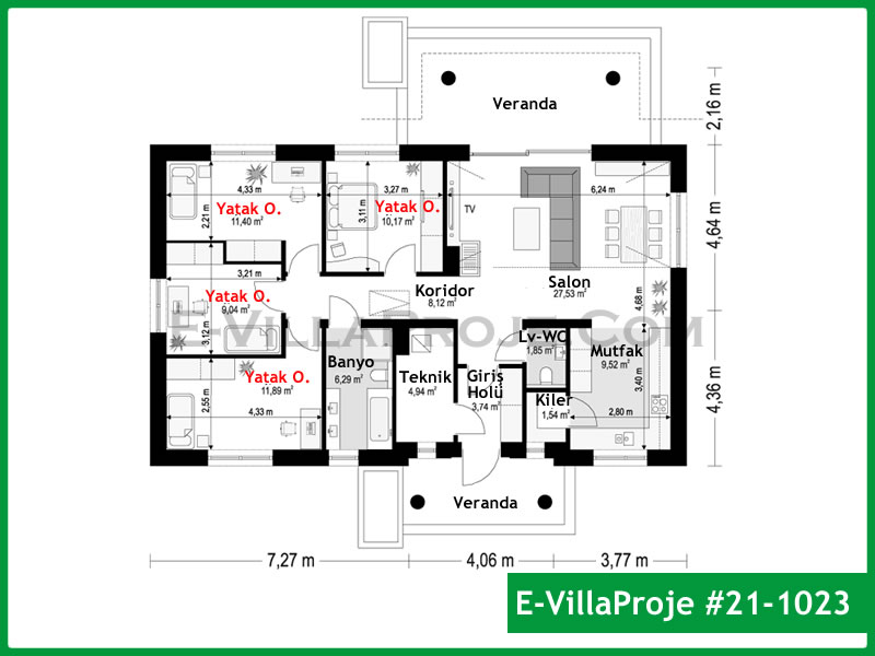Model 21-1023 — 136 m², 1 storey thumbnail 2