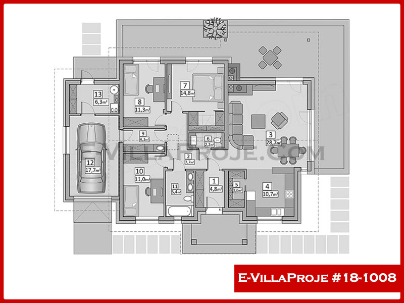 Model 18-1008 — 136 m², 1 storey thumbnail 2