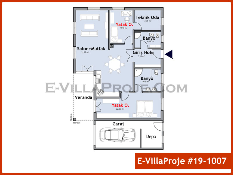 Model 19-1007 — 137 m², 1 storey thumbnail 2