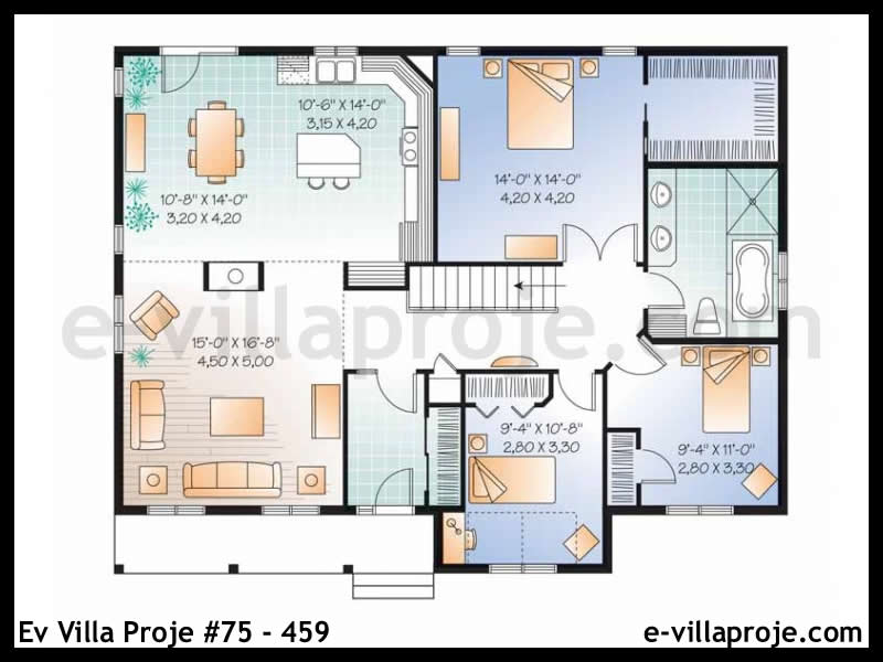 Model 75-459 — 137 m², 1 storey thumbnail 2