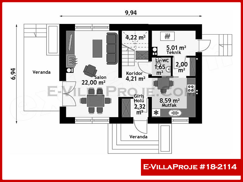 Model 18-2114 — 138 m², 2 storeys thumbnail 2
