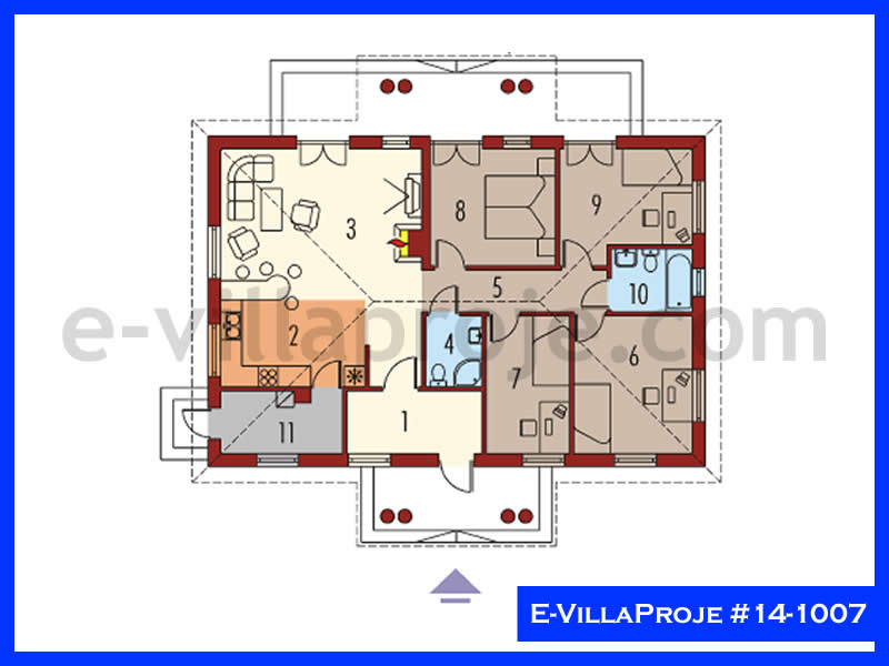 Model 14-1007 — 138 m², 1 storey thumbnail 2