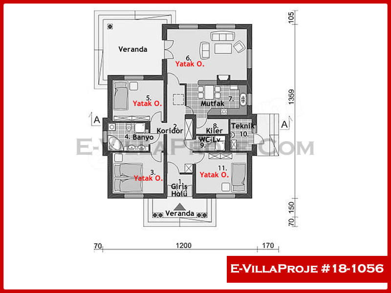 Model 18-1056 — 138 m², 1 storey thumbnail 2