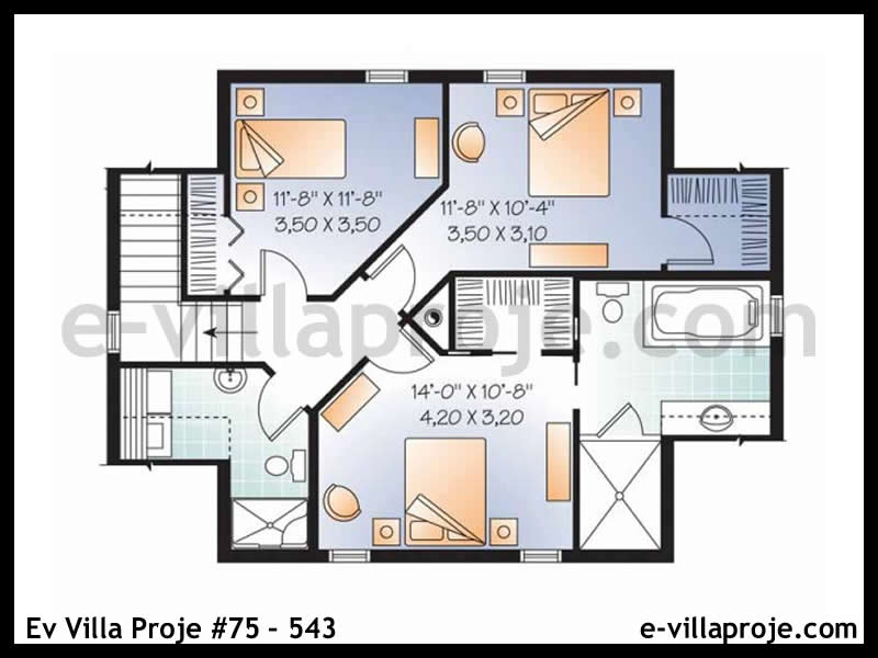 Model 75-543 — 139 m², 2 storeys thumbnail 3