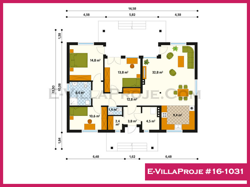 Model 16-1031 — 139 m², 1 storey thumbnail 2