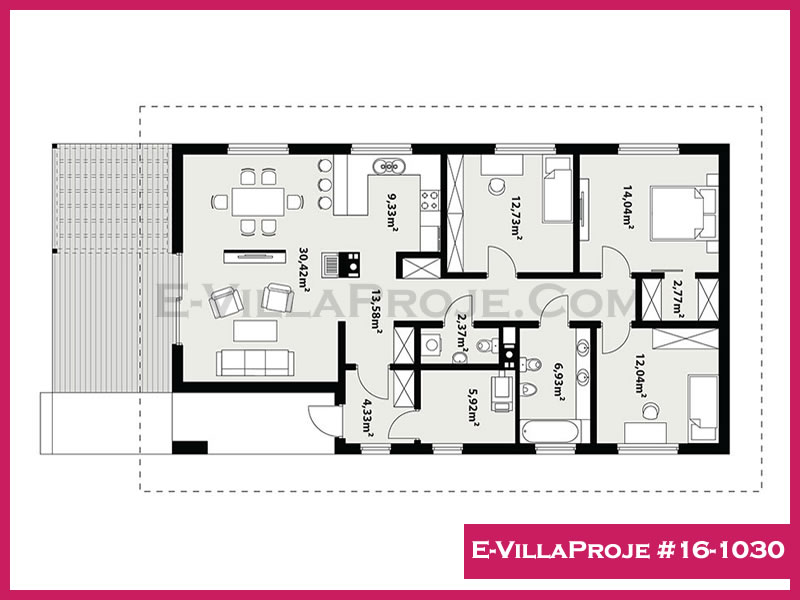 Model 16-1030 — 139 m², 1 storey thumbnail 2