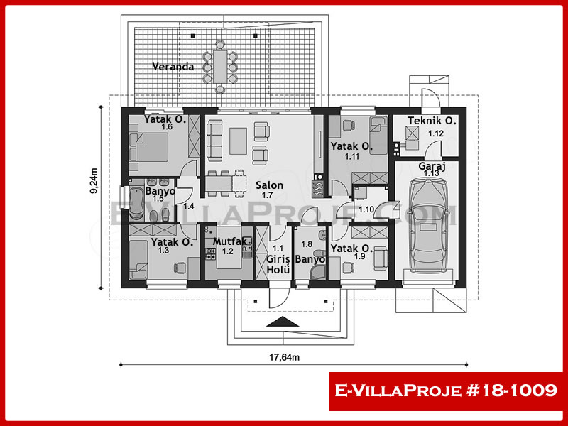 Model 18-1009 — 139 m², 1 storey thumbnail 2