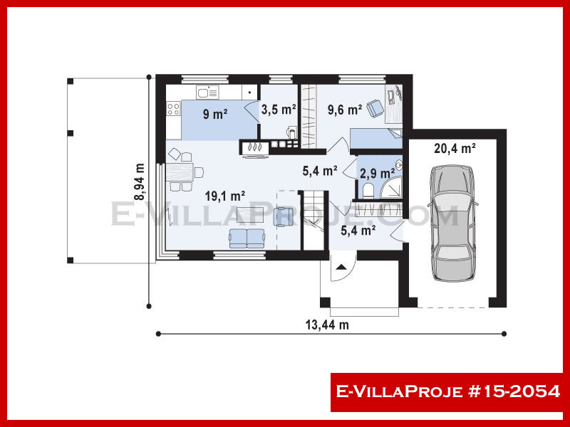 Model 15-2054 — 140 m², 2 storeys thumbnail 2