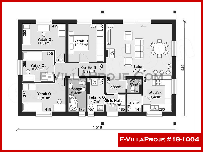 Model 18-1004 — 141 m², 1 storey thumbnail 2