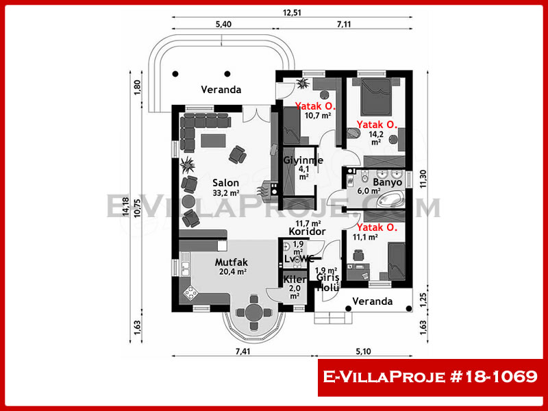 Model 18-1069 — 141 m², 1 storey thumbnail 2