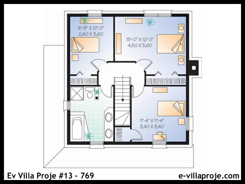 Model 13-769 — 142 m², 2 storeys thumbnail 3