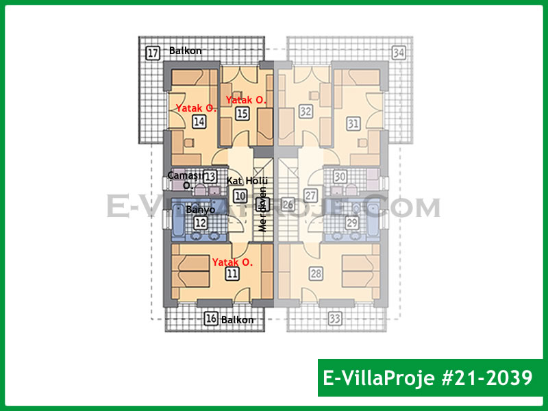Model 21-2039 — 143 m², 2 storeys thumbnail 3