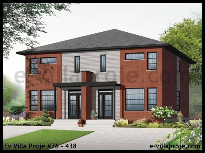 Model 76-438 — 143 m², 2 storeys - 76-438