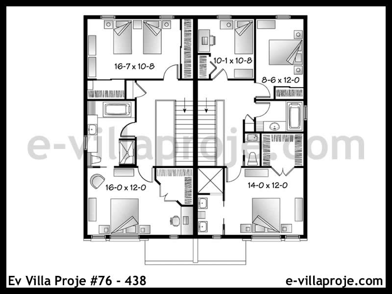 Model 76-438 — 143 m², 2 storeys thumbnail 3