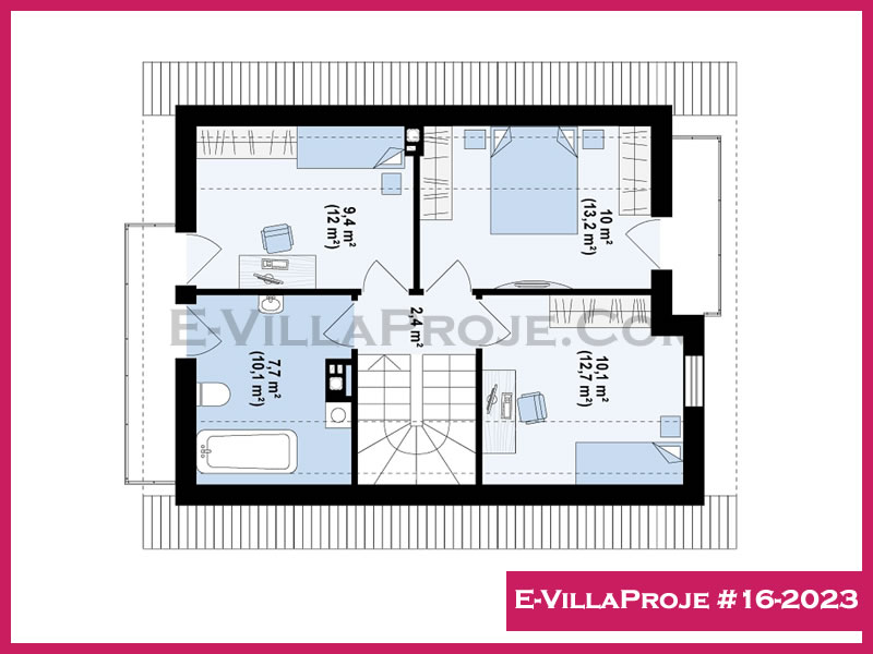 Model 16-2023 — 143 m², 2 storeys thumbnail 3